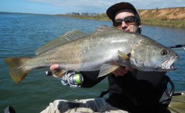 Photo supplied: Nic Tribonias holding Mulloway